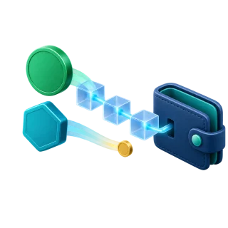 A 3D BCH asset and CashToken sharing one blockchain path into a compatible wallet
